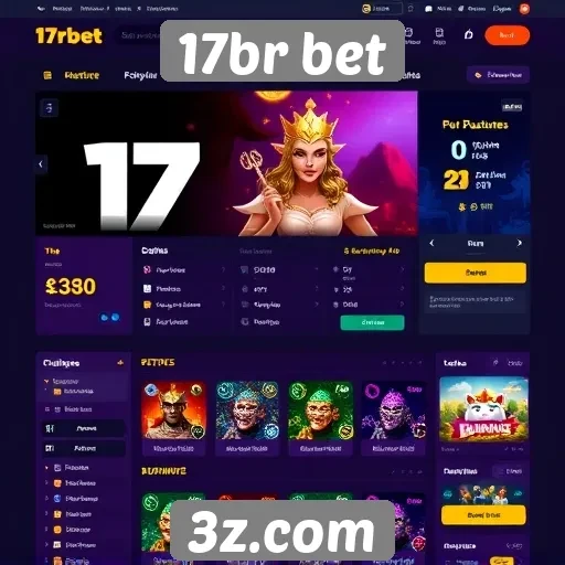 Análise da interface do usuário do site 17br bet