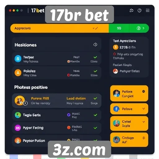 Avaliação da interface do usuário da 17br bet